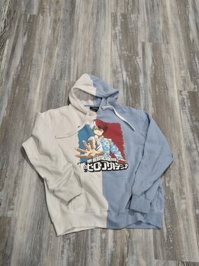 My Hero Academia Blue and White Hoodie